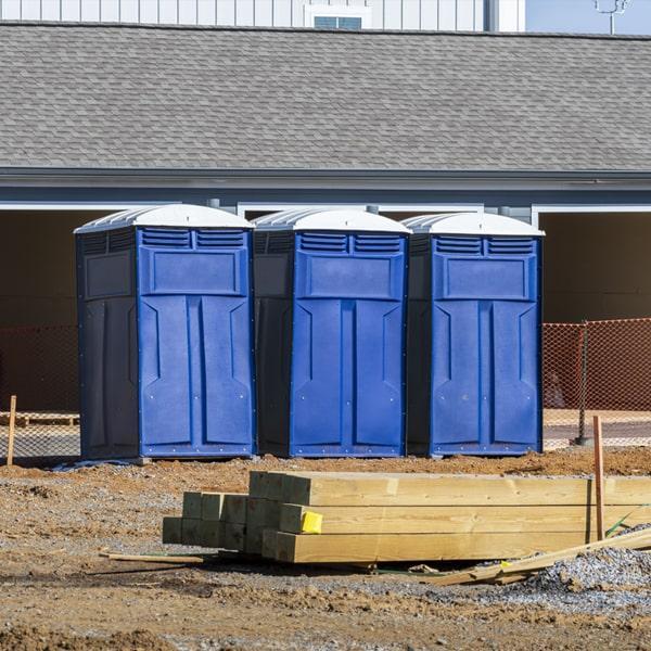 Heavy-duty construction site porta potty in Crestview, Florida